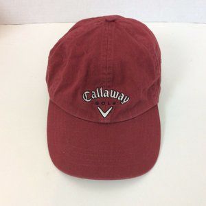 Gallaway Golf Mens Red Cotton Baseball Hat